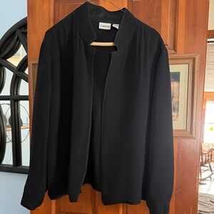 Chico's Elegant Black Drape Jacket/Blazer